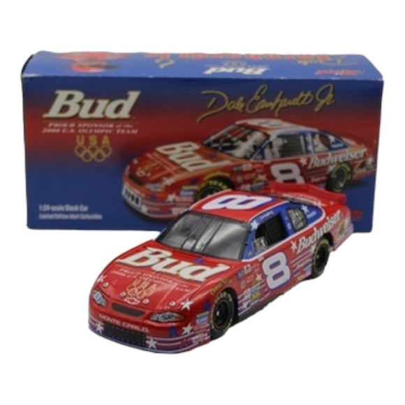NIB Vintage Diecast Racing Car Dale Earnhardt Jr. Bud US Olympic Team Model Car - Picture 2 of 9